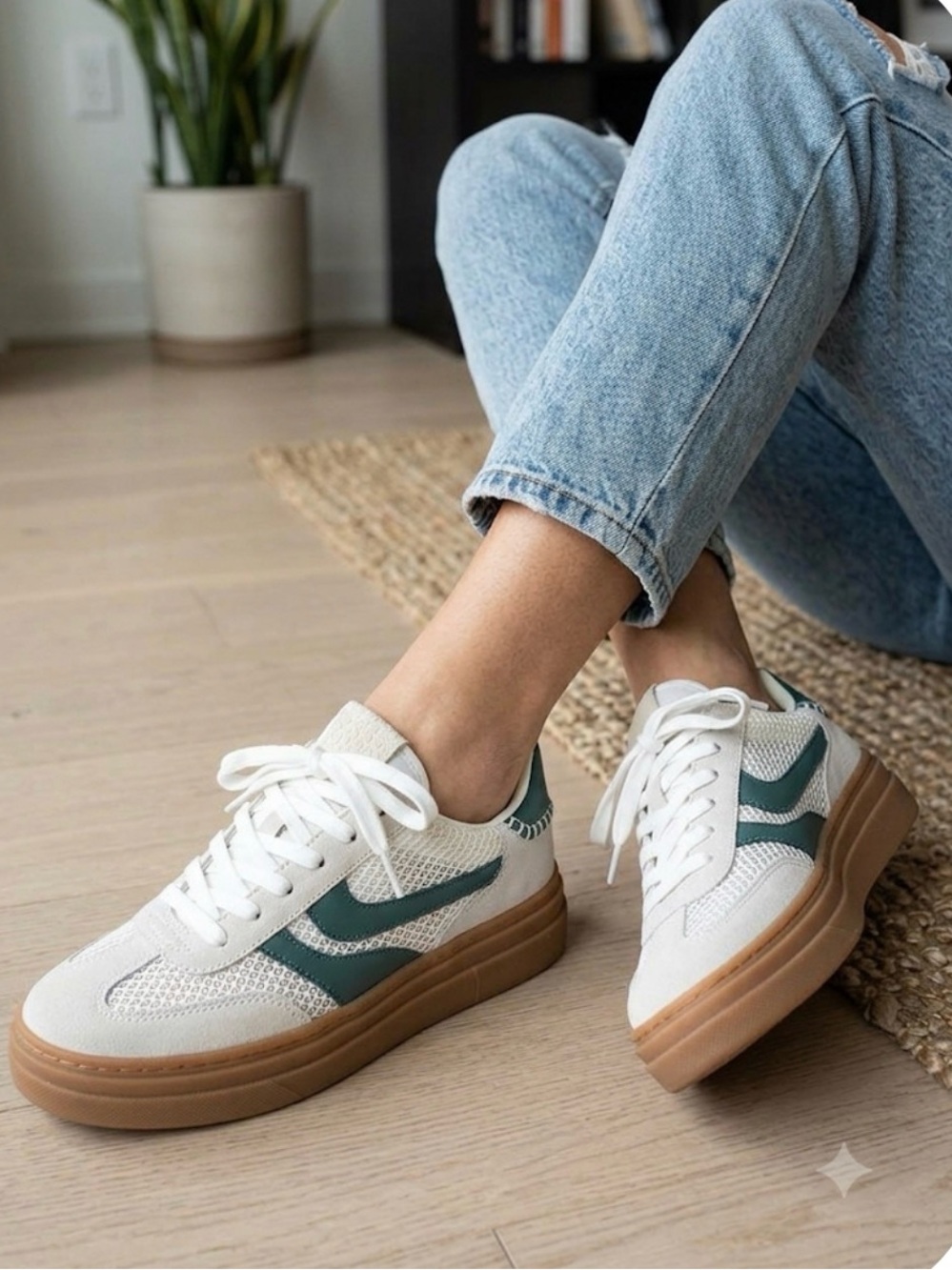 PROJECT CLOUD Dodge Platform Sneaker Women’s 8.5 EUR 39 Green White